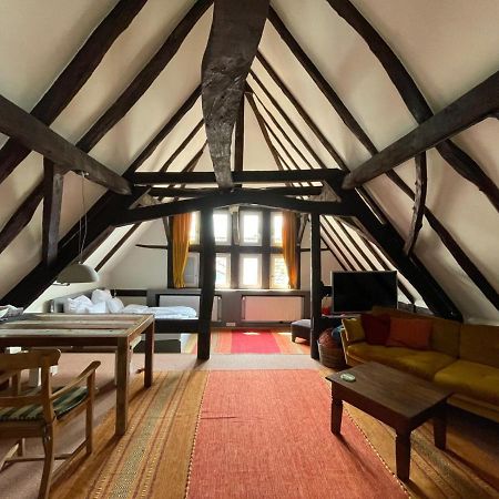 Historische Ferienwohnung mit Kamin in Lich Exterior foto