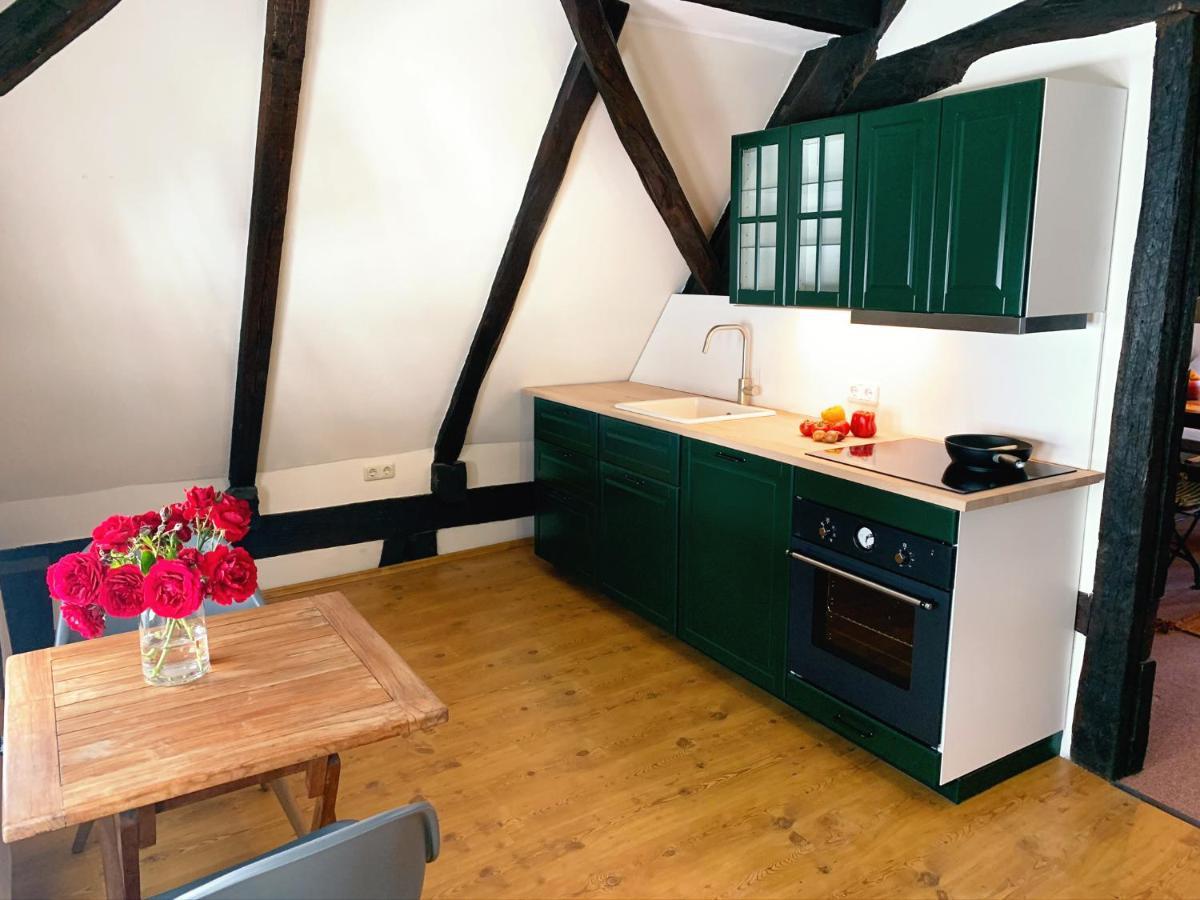Historische Ferienwohnung mit Kamin in Lich Exterior foto