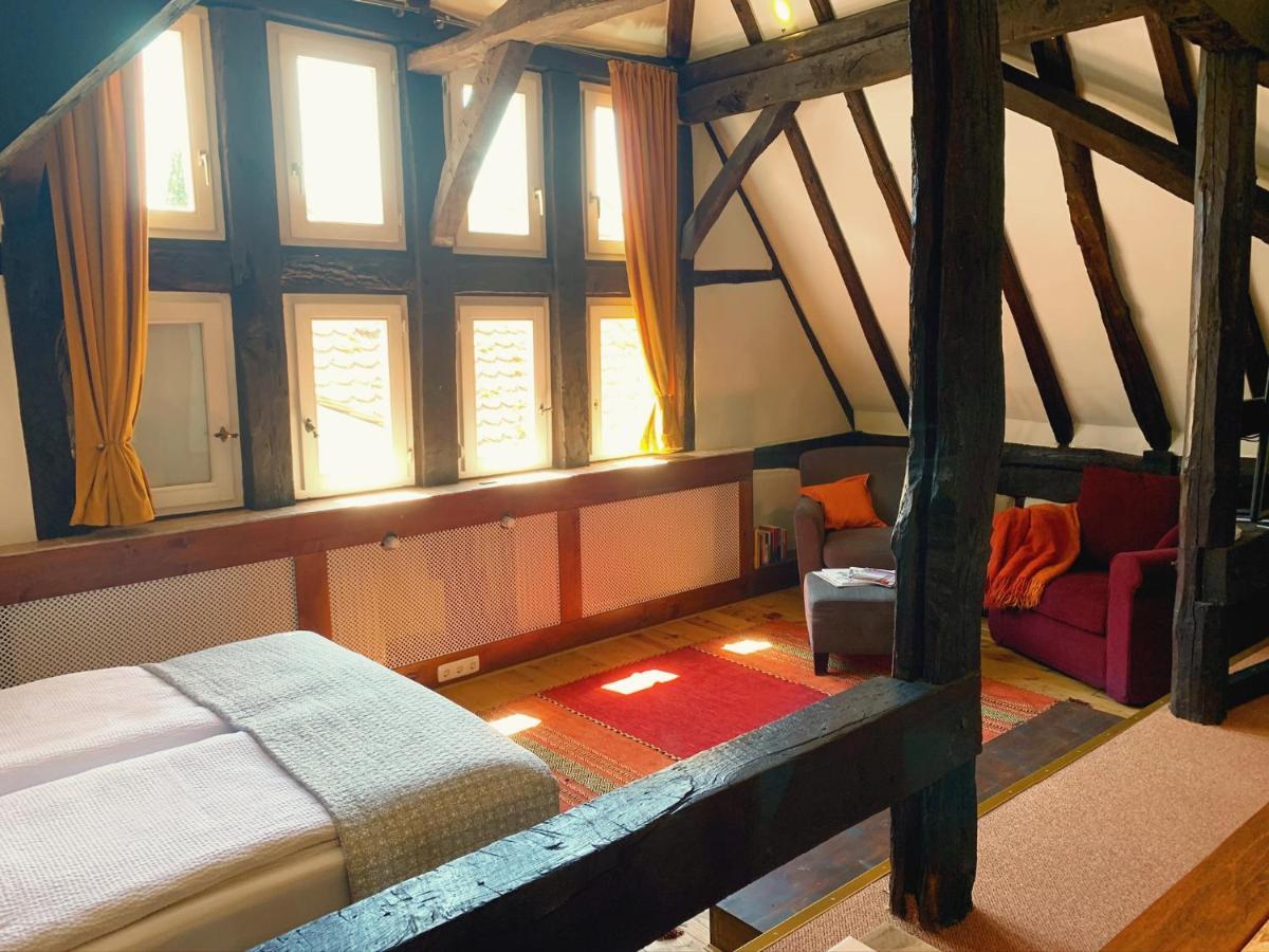 Historische Ferienwohnung mit Kamin in Lich Exterior foto