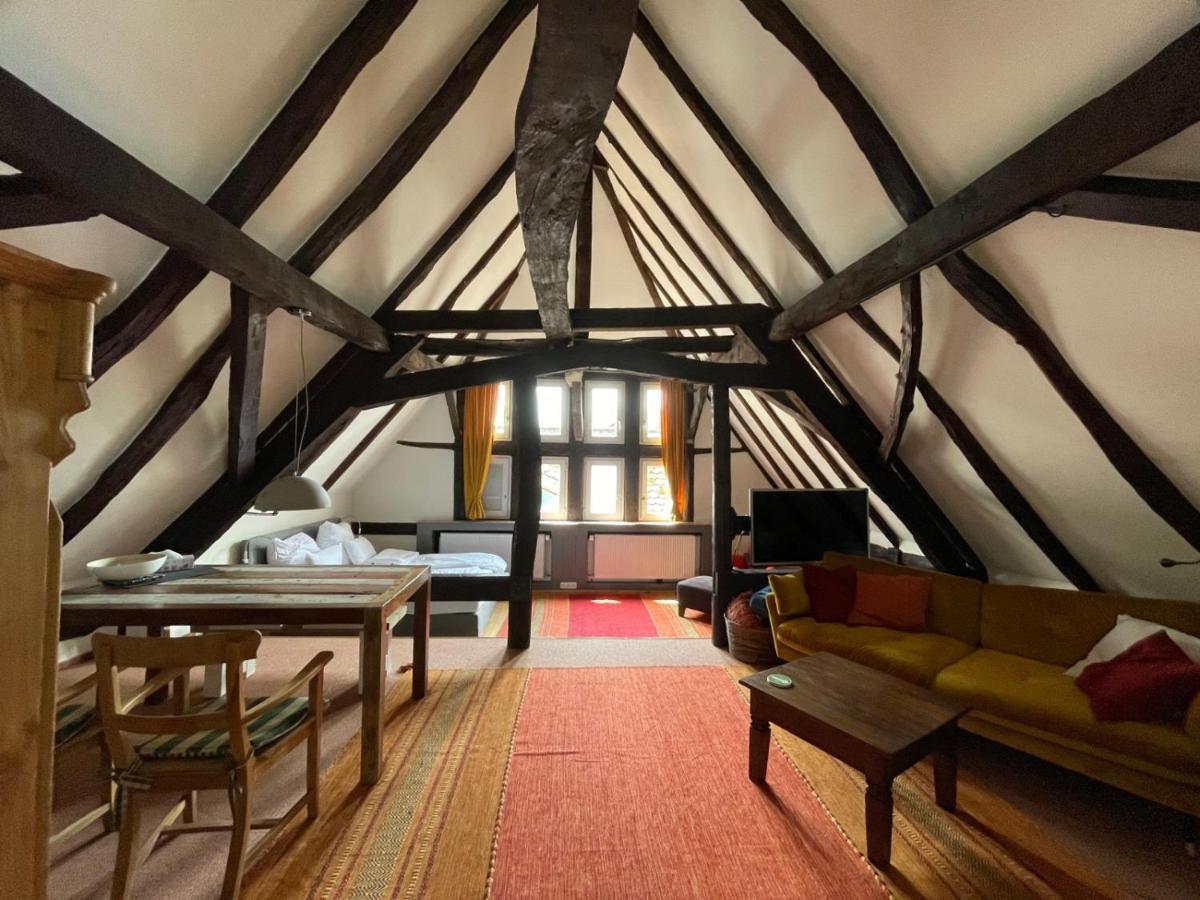 Historische Ferienwohnung mit Kamin in Lich Exterior foto